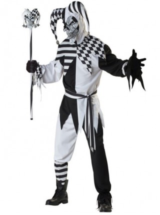 Black-white Centaurs Demon Clown Male Suit Couple Halloween Costume