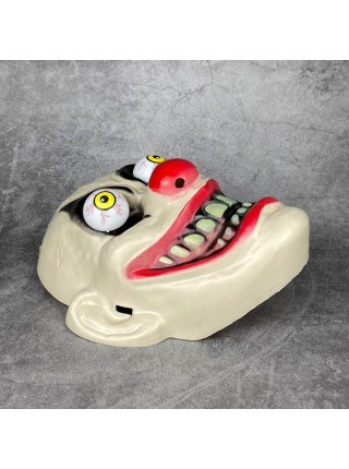 Frightening Red Nose Grin Spring Eye Clown Halloween Trickery Terror Mask