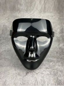 Pure Black Street Dance Halloween Ghost Step Dance Masked Dancer Mask