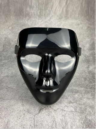Pure Black Street Dance Halloween Ghost Step Dance Masked Dancer Mask