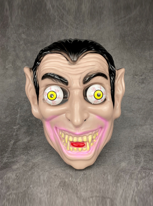 Halloween Terror Scary Spring Eyeballs Long Ears Grinning Teeth Vampire Trickery Mask