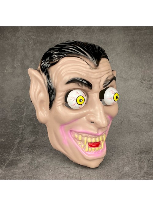 Halloween Terror Scary Spring Eyeballs Long Ears Grinning Teeth Vampire Trickery Mask