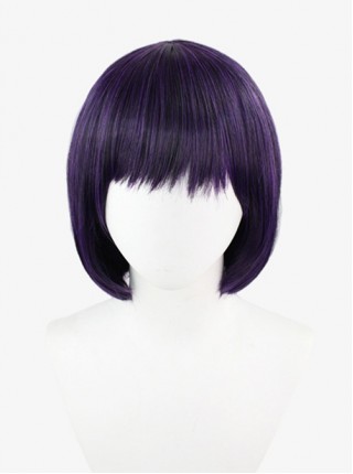 Kitagawa Marin Anime Cosplay Dark Purple Bangs Inner Buckle Short Straight Wigs