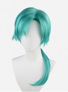 Yun Zhongjun Water Grass Blue Small Pigtail Short Upturned Wig Game Cosplay Male Wigs