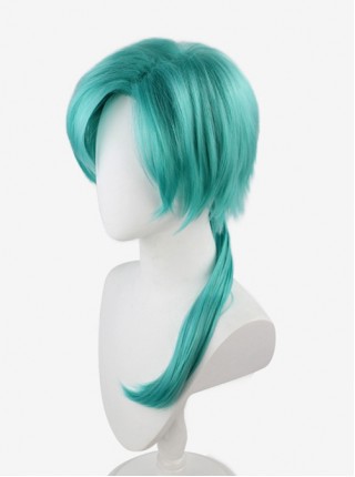 Yun Zhongjun Water Grass Blue Small Pigtail Short Upturned Wig Game Cosplay Male Wigs