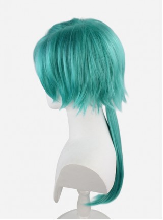 Yun Zhongjun Water Grass Blue Small Pigtail Short Upturned Wig Game Cosplay Male Wigs