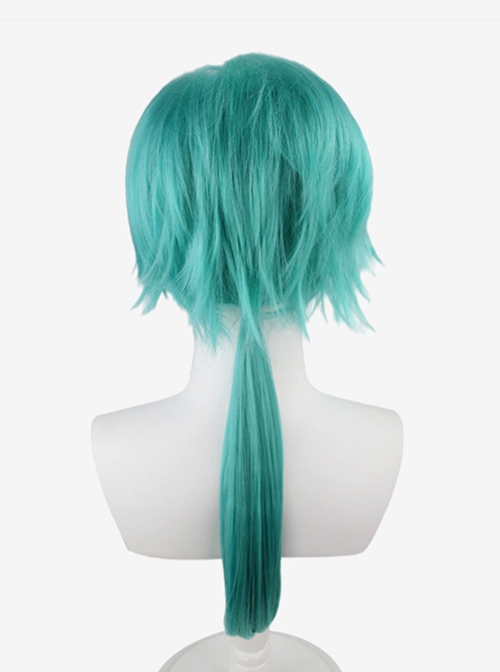 Yun Zhongjun Water Grass Blue Small Pigtail Short Upturned Wig Game Cosplay Male Wigs