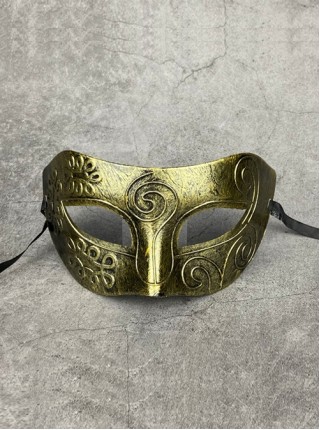 Gentleman Masquerade Half Face Jazz Prince Archaize Carved Mask