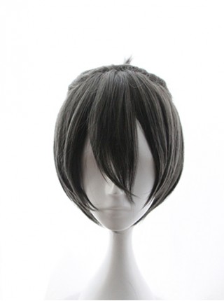 Anonymous Noise Kanade Yuzuriha Gray-black Cosplay Wig