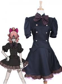 Queen of Monomania Aligura Aligula Black Dress Cosplay Costume