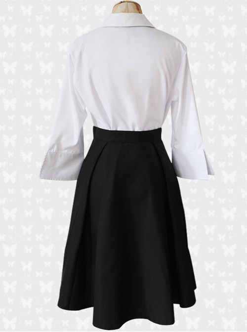 Bungou Stray Dogs Akiko Yosano White Shirt And Black Skirt Cosplay Costume