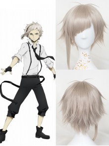 Bungou Stray Dogs Atsushi Nakajima gray Cosplay Wig