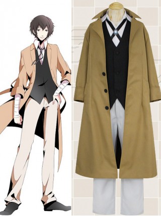 Bungou Stray Dogs Osamu Dazai Khaki Cosplay Costume