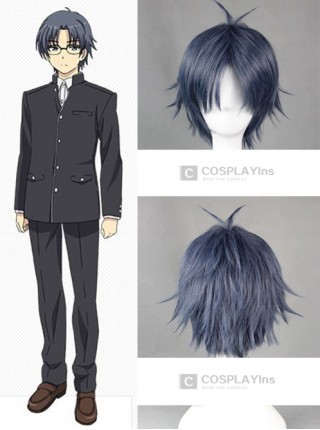 Charlotte Jojiro Takajo Grey Blue Cosplay Wig