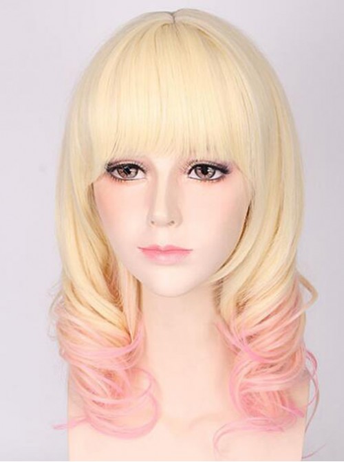 Diabolik Lovers More Blood Komori Yui Golden Gradient Cosplay Wig