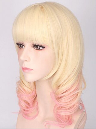 Diabolik Lovers More Blood Komori Yui Golden Gradient Cosplay Wig