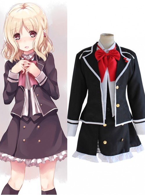 DIABOLIK Lovers Komori Yui Black Cosplay Costume