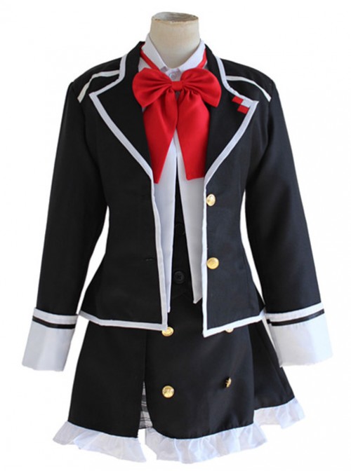 DIABOLIK Lovers Komori Yui Black Cosplay Costume