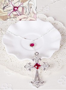 DIABOLIK LOVERS Komori Yui Cross Cosplay Necklace