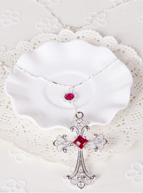 DIABOLIK LOVERS Komori Yui Cross Cosplay Necklace