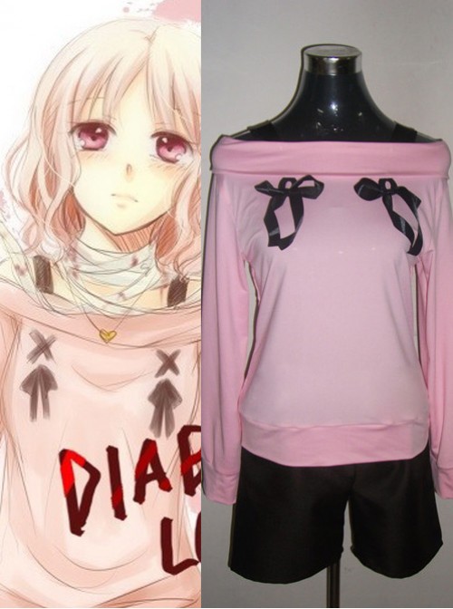 DIABOLIK LOVERS Komori Yui Daily Pink Cosplay Costume