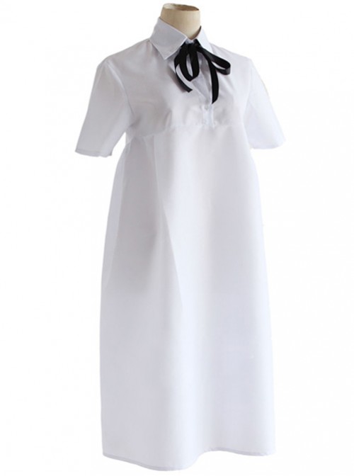 Gangsta Gyangusuta Nurse Nina White Dress Cosplay Costume