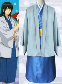 Gintama Katsura Kotarou Blue Kimono Cosplay Costume