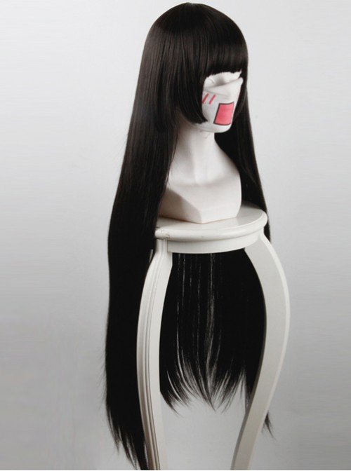 Hell Girl: Yoi no Togi Ai Enma Black Bangs Long Straight Hair Cosplay Wig