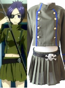 Katekyo Hitman Reborn! Vongola Chrome Dokuro Green Cosplay Costume