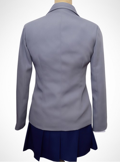 Monthly Girls' Nozaki-kun Chiyo Sakura Blue Bowtie School Uniform Cosplay Costume