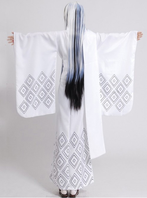 Nurarihyon no Mago Yuki Onna White Kimono Cosplay Costume