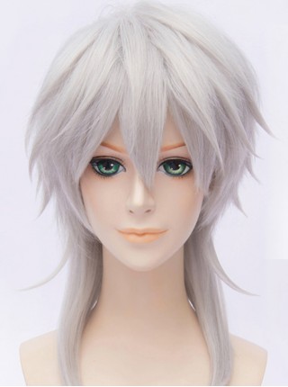 Psycho Pass Makishima Shogo Silvery White Cosplay Wig