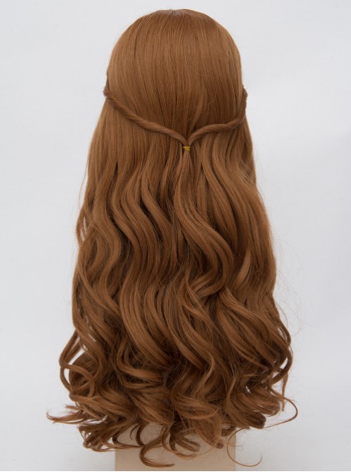 Alice in Wonderland 2 Alice Through the Looking Glass Alice Kingsleigh Brown Wavy Hair Cosplay Wig