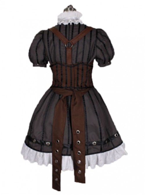 Alice: Madness Returns Steampunk brown dress Cosplay