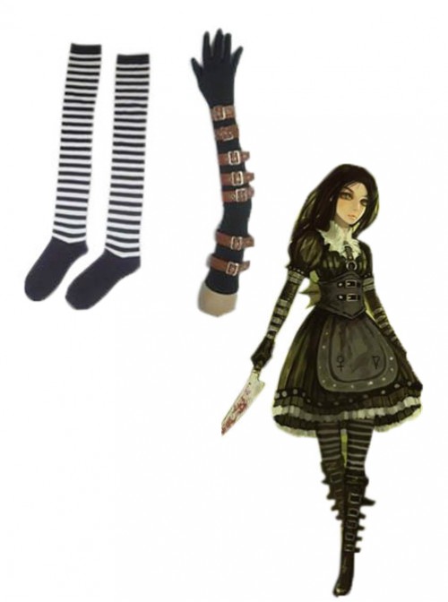 Alice: Madness Returns Steampunk brown dress Cosplay