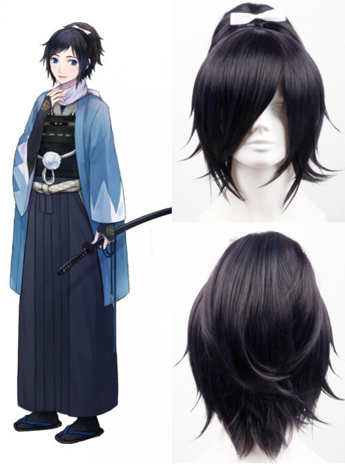 Touken Ranbu Yamatonokami Yasusada Navy Blue Cosplay Wig