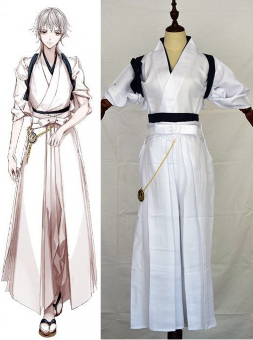 Touken Ranbu Tsurumaru Kuninaga White Inner Kimono Cosplay Costume