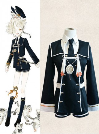 Touken Ranbu Gokotai Navy Blue Cosplay Costume