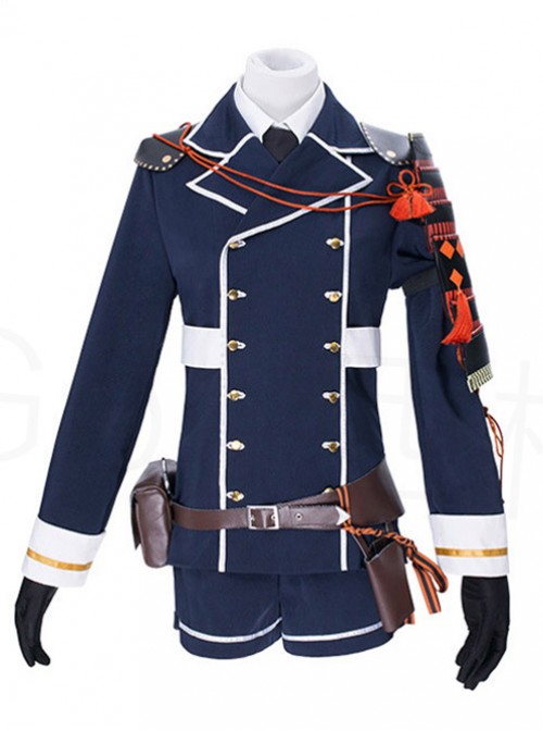 Touken Ranbu Yagen Toushirou Navy Blue Cosplay Costume