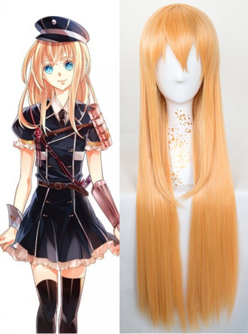 Touken Ranbu Midare Toushirou Orange Cosplay Wig