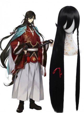 Touken Ranbu Izumi no Kami Kanesada Black Cosplay Wig