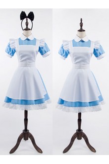 blue dress alice in wonderland style