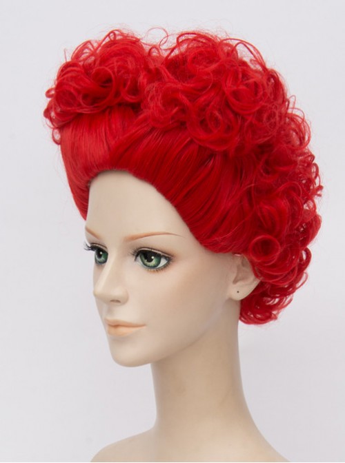 Alice in Wonderland 2 Alice Through the Looking Glass The Red Queen Heart-shaped Cosplay Wig