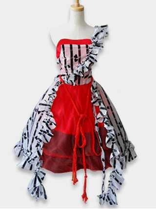 Alice in Wonderland Alice's Adventures in Wonderland Alice Kingsleigh Red Dress Cosplay Costume