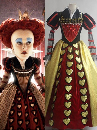 Alice in Wonderland Red Queen Cosplay Costume (Premium Edition)