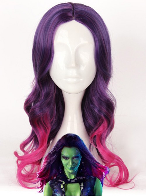 Guardians of the Galaxy Gamora Cosplay Wig